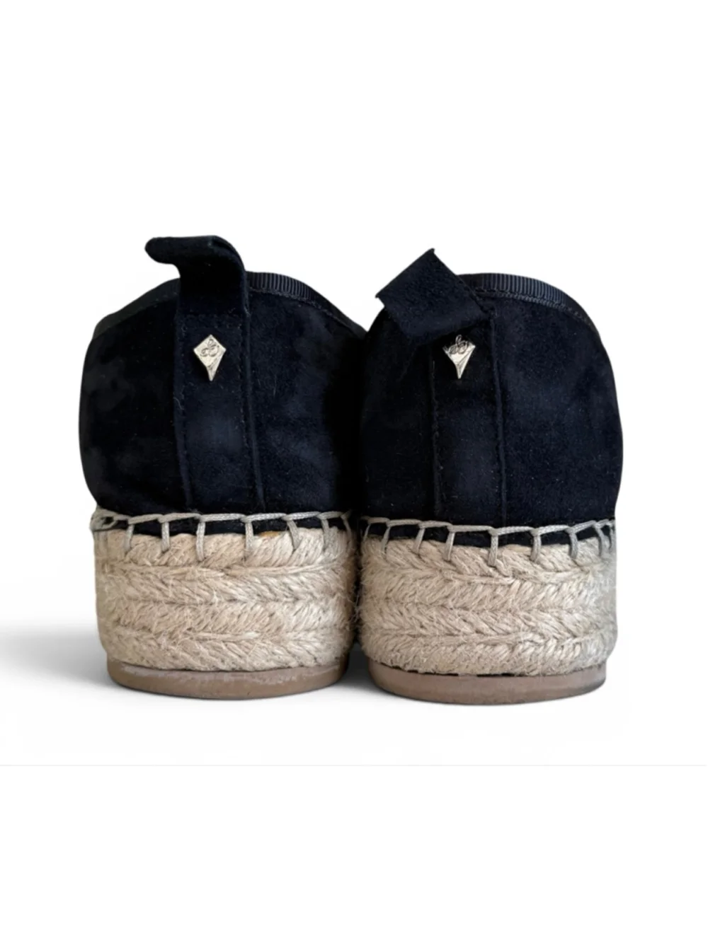 Sam Edelman Carrin Black Suede Platform Espadrille Slip On Shoes Women’s 8.5